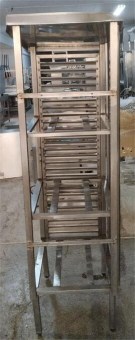 Ραφιέρα Ανοξείδωτη Επιδαπέδια 4 Επιπέδων 55x67x178Cm Μεταχειρισμένη